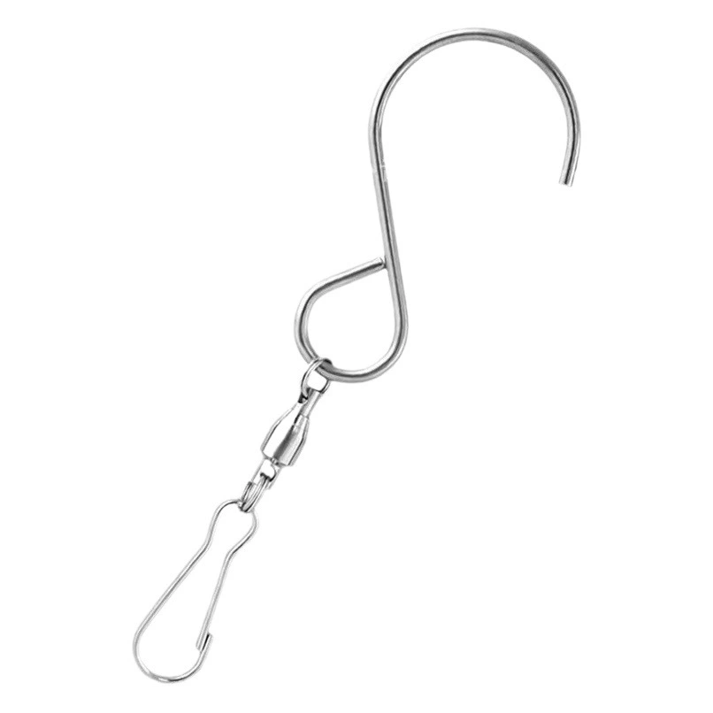 Большое количество спот S-типа из нержавеющей стали роторный подшипник ветровой колокол крючок 360-градусный металлический ветровой колокол крючок фитинги