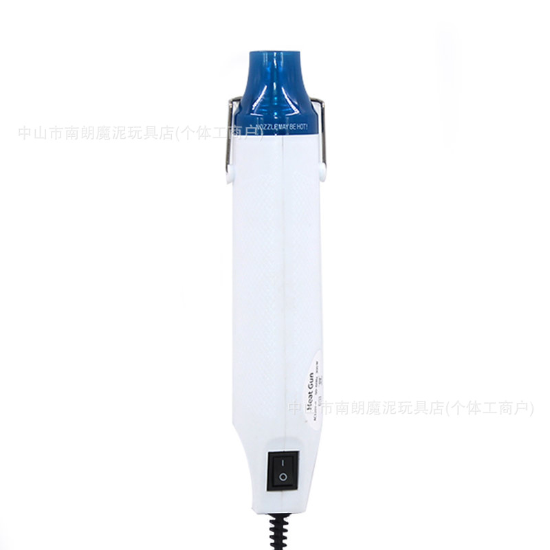 Строительный фен HEAT GUN белый с синим соплом