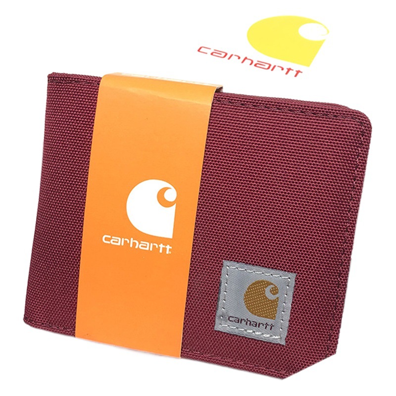 Entrega de una sola pieza Carhartt Carhart billetera de moda para mujer monedero marca de moda japonesa y coreana estilo ins moda