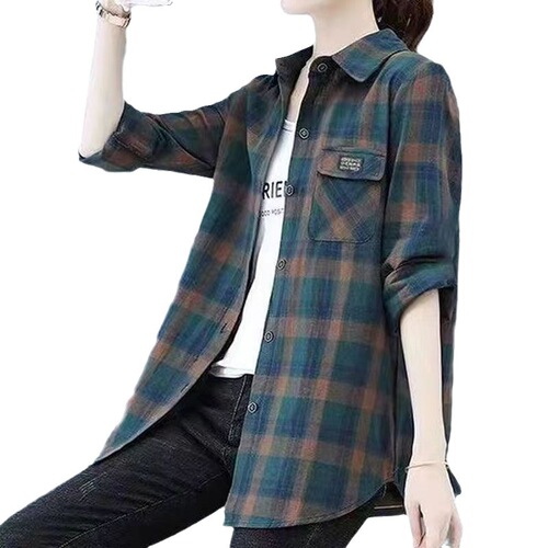 Women's Loose and Slimming Striped Shirt for Summer, New Arrival, Versatile Fashion Long-Sleeve Blouse/Jacket for Summer Outfit