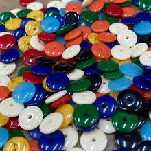 二代琥珀仿蜜蜡10*2mm飞碟隔片 文玩佛珠diy饰品配件隔珠厂家批发