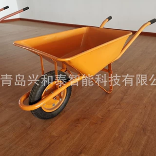 工厂生产制造60L容量独轮手推车橡胶充气轮翻斗车
