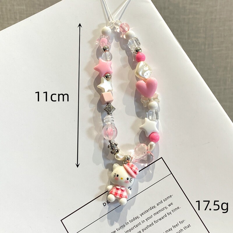网红同款ins少女心可爱凯蒂猫ccd相机挂绳手机链串珠手机挂件小众|undefined