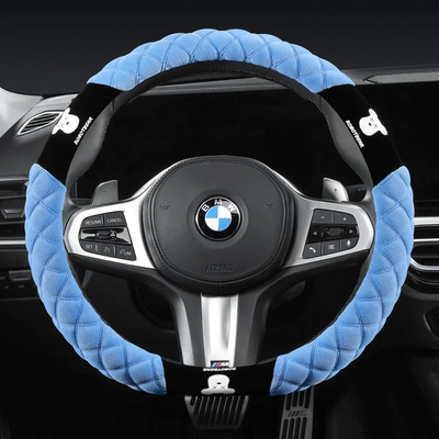 Car Steering Wheel Cover — Steering wheel cover - blue-d-type-38cm