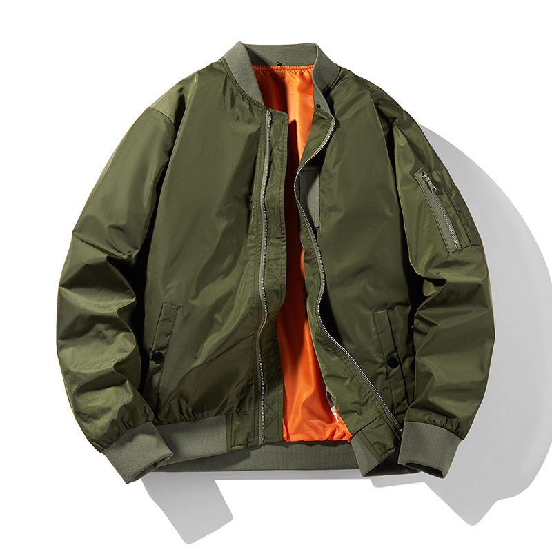 Men's Coat Spring and Autumn Foreign Trade Men's Flying Suit Jacket Outdoor Field Training Suit Training Jacket Vertical Collar Jacket