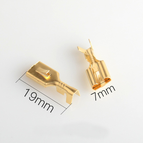 6.3mm Flat Barbed Spring 250 Female Terminal Connector Cold Pressed Terminal