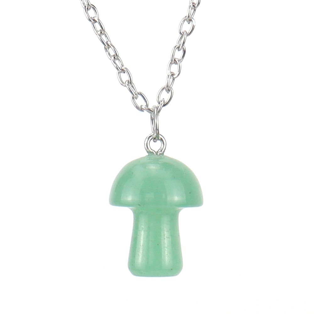 Simple Style Mushroom Crystal Handmade Pendant Necklace 1 Piece