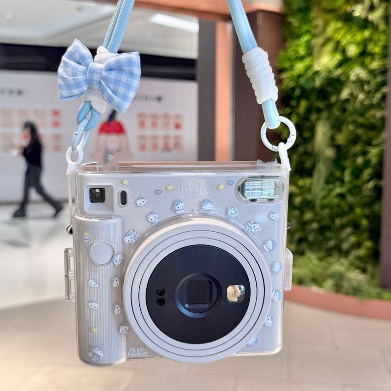 Instaxsq1 Fuji Instant Camera Sq1 Protective Shoulder Strap Camera Bag Strap Protective Cover Transparent Crystal Case Instaxsq1 Fuji Instant Camera Sq1 Protective Shoulder Strap Camera Bag Strap Protective Cover Transparent Crystal Case