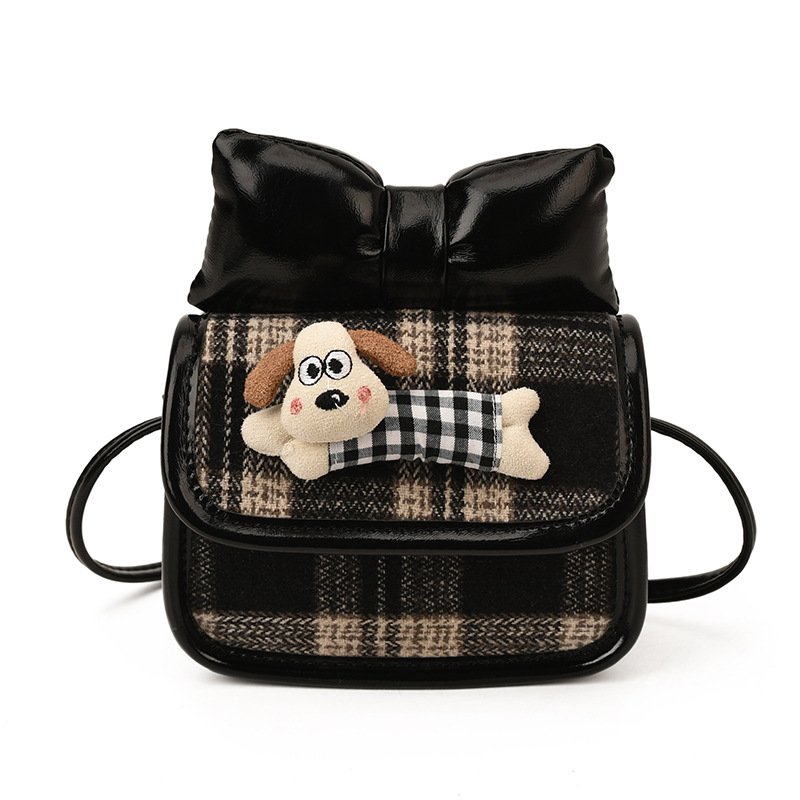 Otoño y invierno mini bolsas accesorios para niños caricaturas perros niños y niñas bolsas de hombro estricto arco bebé mochila de moda