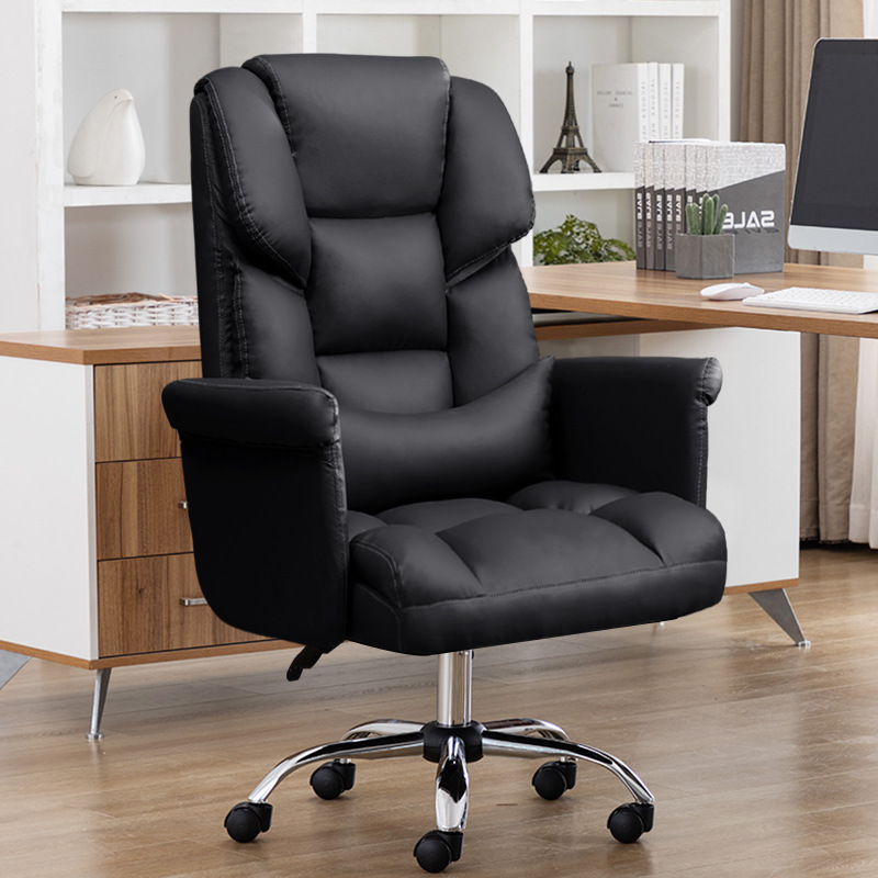老板椅家用电脑椅舒适久坐办公椅可躺电竞椅升降沙发椅网红主播椅