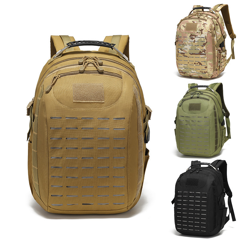 Mochila táctica deportiva transfronteriza al aire libre mochila deportiva multifuncional material anti-desgarro camuflaje mochila al por mayor