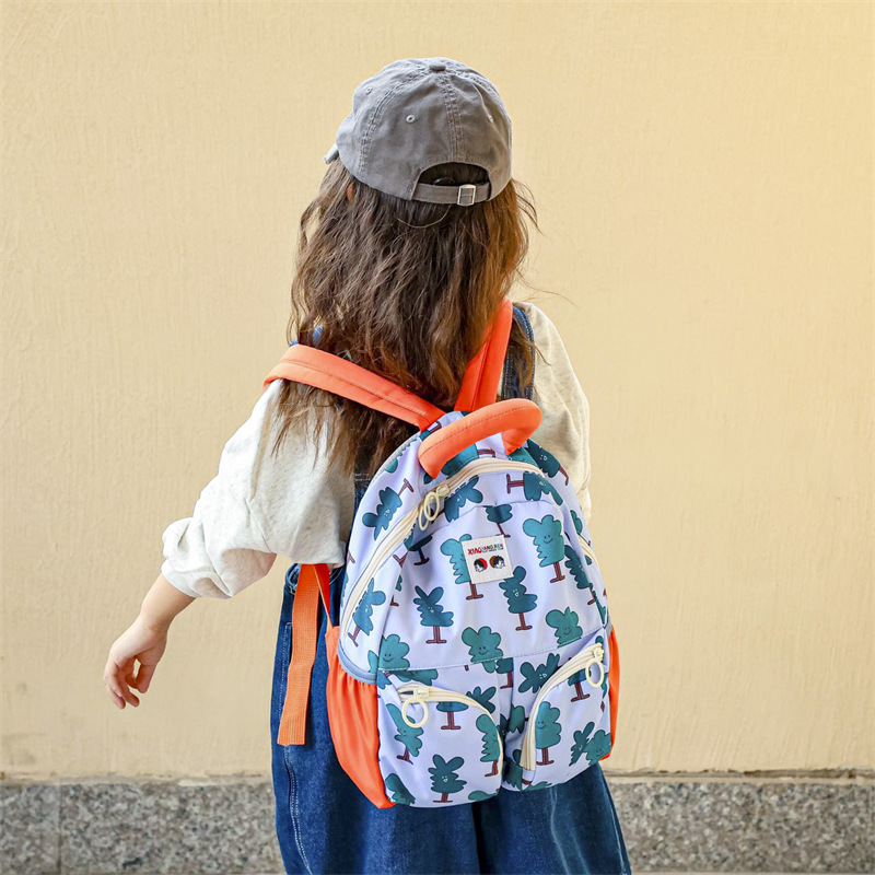 Cute Children's Schoolbag Kindergarten Baby Boys and Girls Fruit Dual-Shoulder Bag Outdoor Lightweight Stress-Reduction Cartoon Backpack