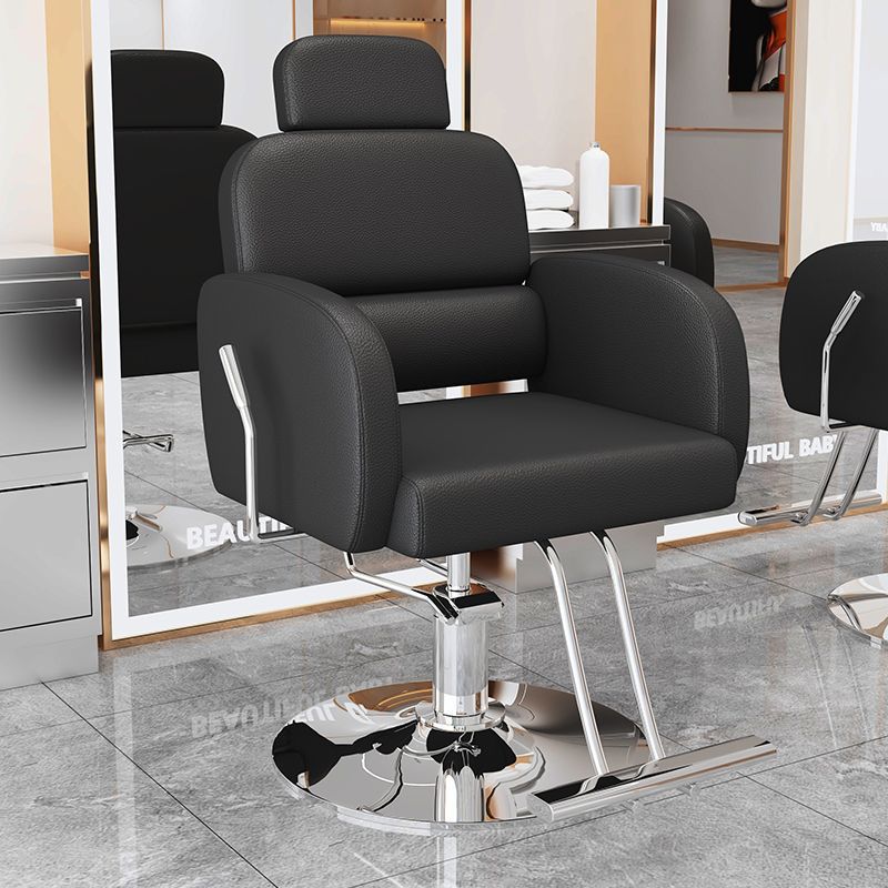 La nueva silla de peluquería simple e innovadora, la silla de peluquería teñida en permanente se puede levantar y levantar, la silla de peluquería giratoria, la silla de corte para el cabello