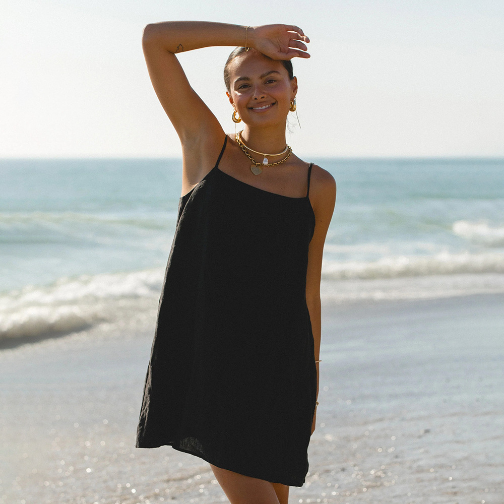 Women's Clothing Summer Style Elegant Casual Relaxed Suspender Short Dress Style Women's Fashion For Formal & Casual_ecoleips.com
