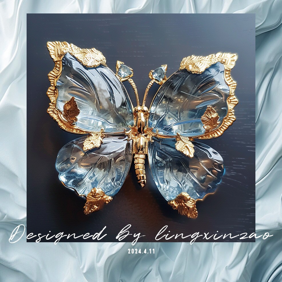 Lingxin Jewelry Original Private Custom Explosions Butterfly Brooch New High-end Luxury Suit Coat Accessories in stock