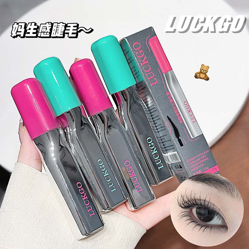 LUCKGO pestañas brillantes rollo rímel largo rollo rímel denso estereotipo natural impermeable maquillaje transfronterizo al por mayor