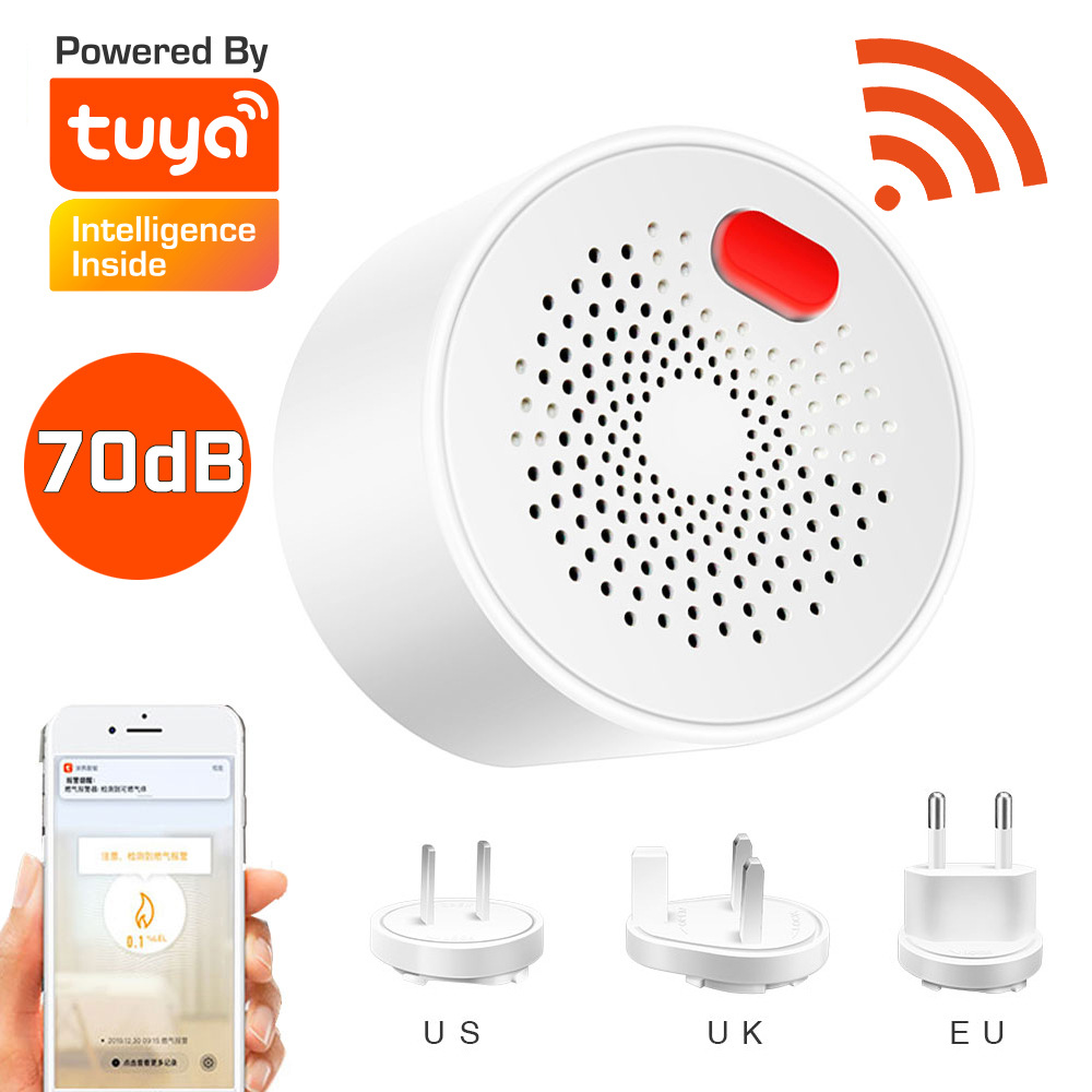 涂鸦智能WIFI气体感应器gas家用消防专用火灾感应烟感无线远程