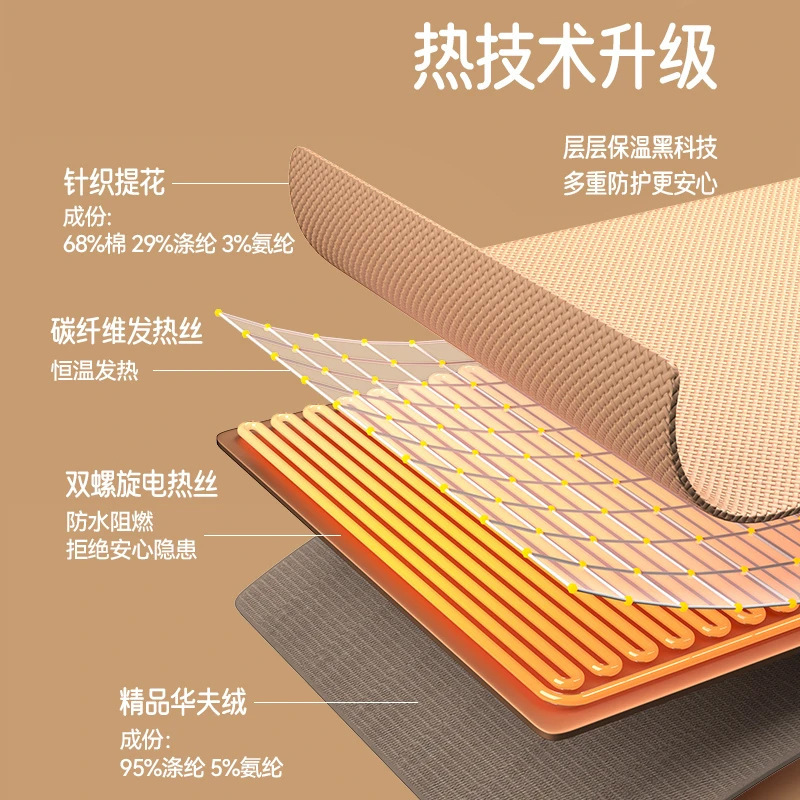 电热毯发热披肩石墨烯USB充电加热披肩电热暖身毯可水洗家用办公|undefined