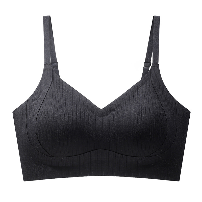 Sujetador Ropa interior anti-caída para mujer sin anillo de acero, pechos grandes, pechos pequeños, ropa interior invisible, pechos pequeños, ropa interior Shantou