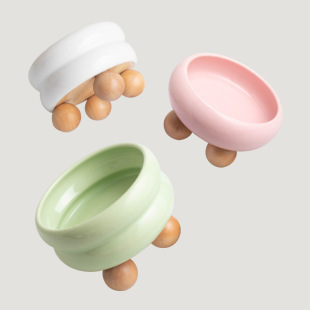 Milk Hoo Hoo Circle Ceramic Cat Bowl Protects Cervical Vertebra High Foot Cat Food Bowl Cat Food Basin Rice Basin Large Capacity Wide Mouth Bowl