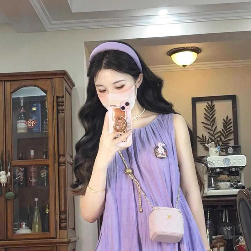 Red temperamento púrpura correa de pelo de verano de alta sensibilidad nicho de diseño de correa de cabeza craneal alta nicho de nicho