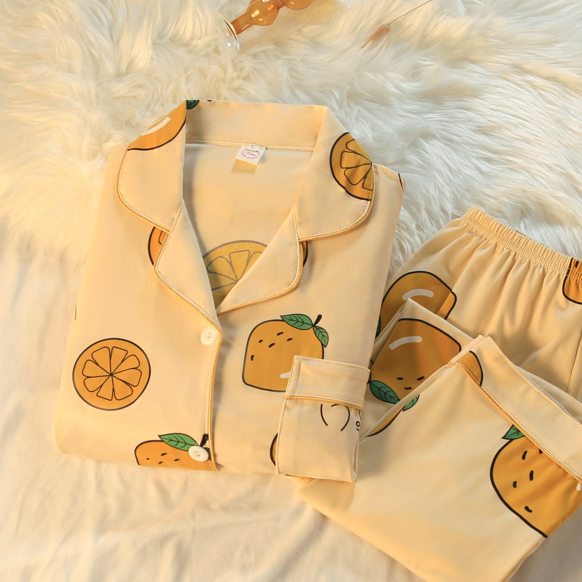 Conjunto de Pijamas para Mujer de Poliéster, Cómodo, para Casa