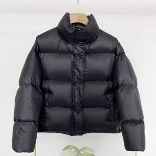 2025 New 95 White Duck Down Short Down Jacket Women's Thickened Bread Suit with Collar Winter Coat Trendy