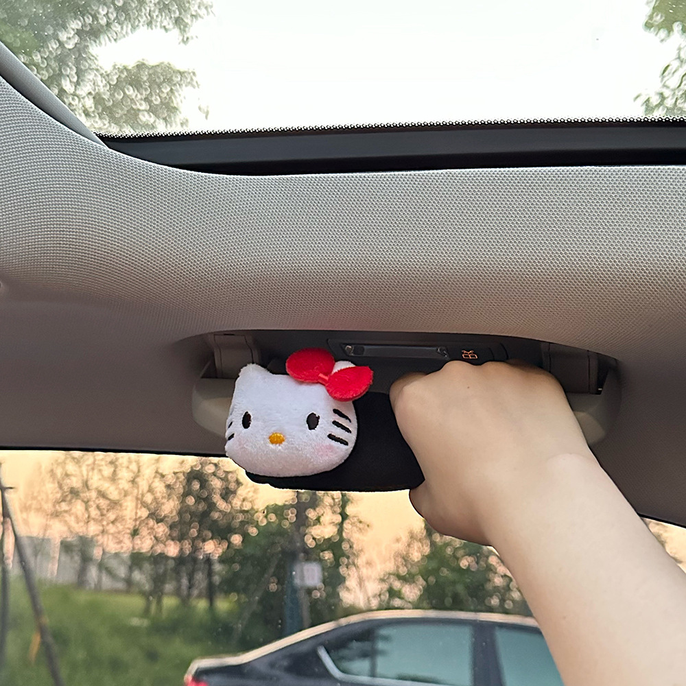 Guantes de dibujos animados encantadores guantes de freno de mano de automóvil universales guantes de manija de puerta interior cubierta creativa adornos de automóvil lindos