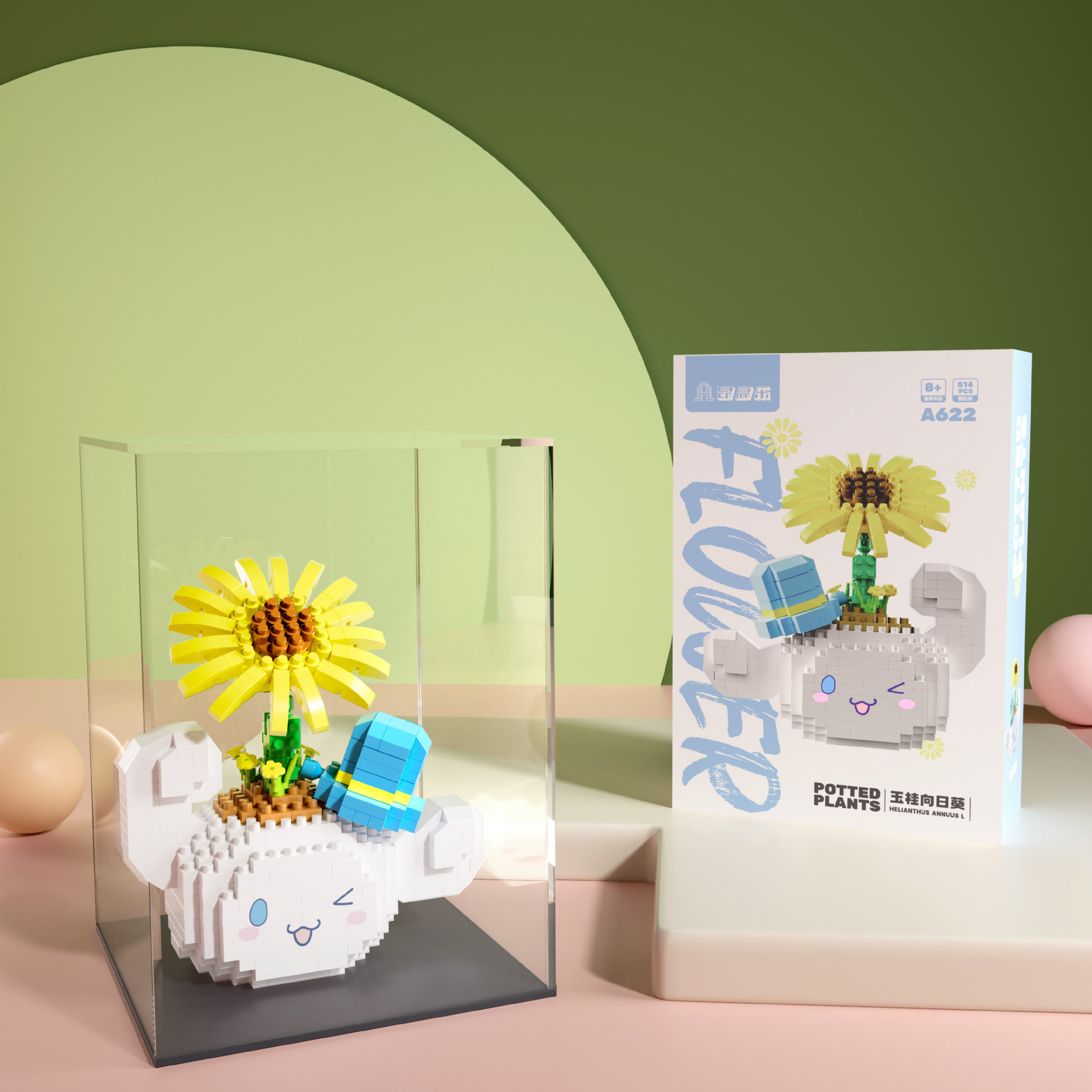 Anggaole en maceta flor eterna compatible con Lego ensamblado bloques de construcción muñeca de La Flor de los niños educativos adornos de juguete al por mayor