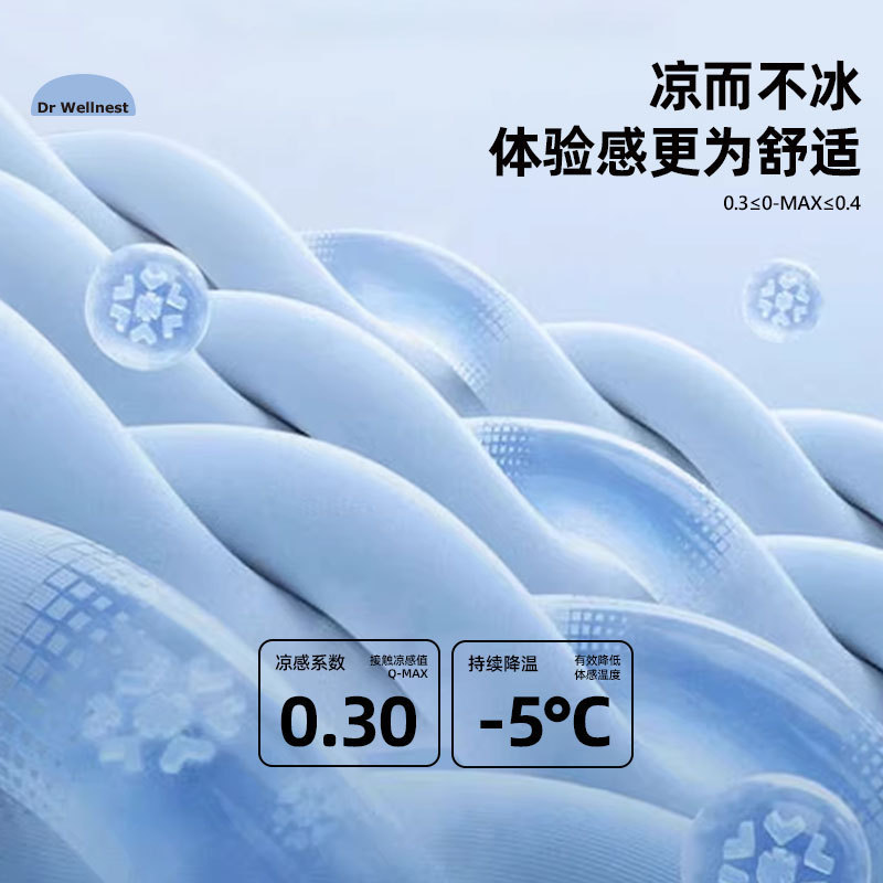 Dr Wellnest A类凉感冰丝夏凉被空调被夏季双面雪糕被水光冰皮被|undefined
