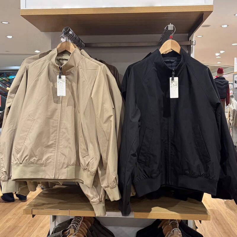 Spring Men's and Women's Harrington Jacket, Stand Collar, Long Sleeve, Zipper, Casual Loose Jacket Top 484610 Spring Men's and Women's Harrington Jacket, Stand Collar, Long Sleeve, Zipper, Casual Loose Jacket Top 484610