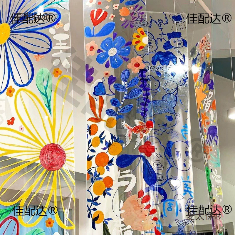 Прозрачная красочная пленка, весенний детский сад, экологическая инновация, прозрачная ремонтная уличная пластиковая пленка, мягкая пленка для ремонта, ручная работа Metabo