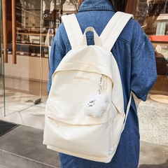 書包女初中生高中生簡約背包2023春季新款大學生雙肩包女ins批發