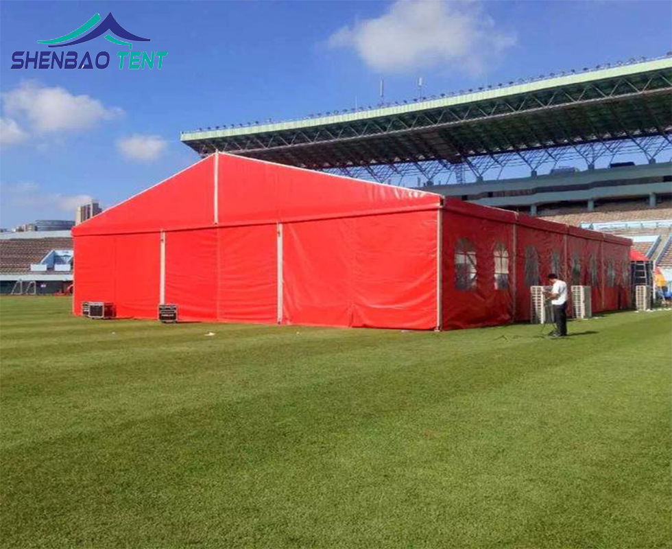 红色PVC喜庆宴会婚礼婚宴活动篷房 农村婚礼生日宴红色帐篷