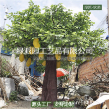 仿真波罗蜜树 高档俱乐部造景装饰大型人造玻璃钢杆榴莲果树