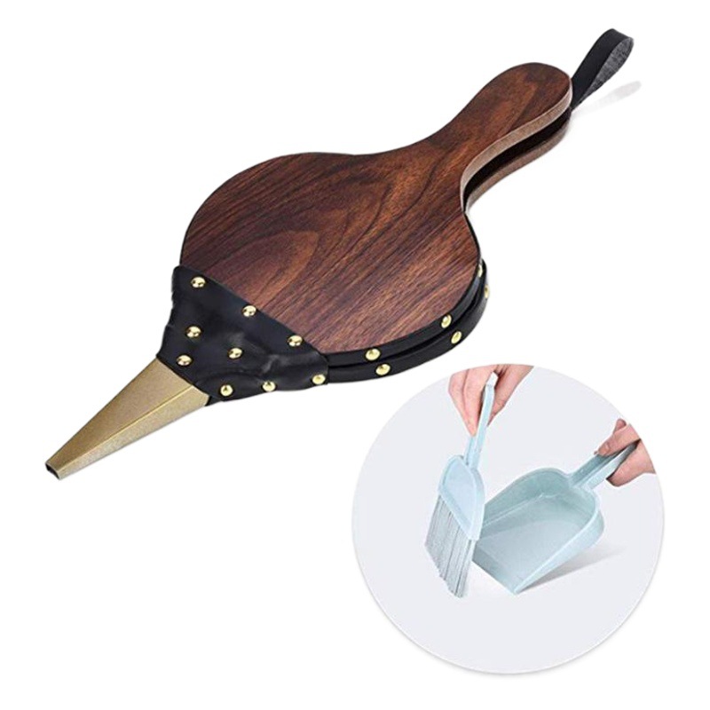 Transfronterizo dedicado manual de madera caja de aire corrugado chimenea soplador de cuero Tigre herramienta de barbacoa al aire libre suministros de barbacoa