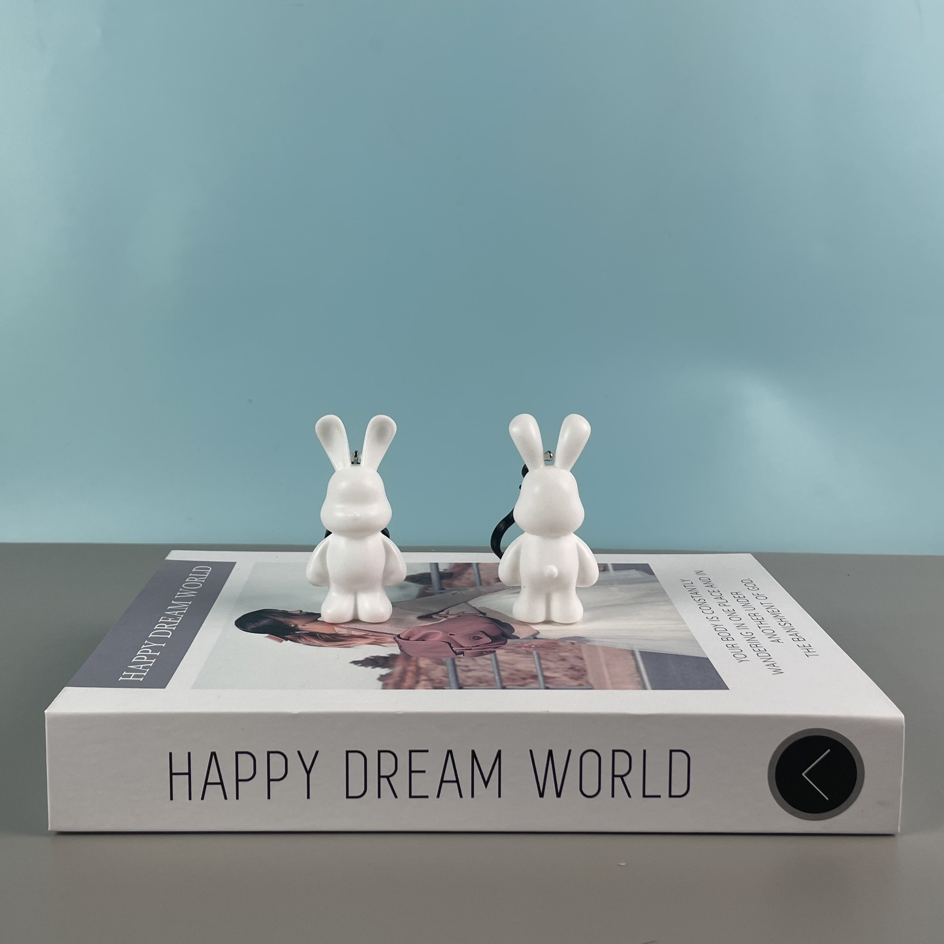 흰배아토끼 8.5cm_구멍없음