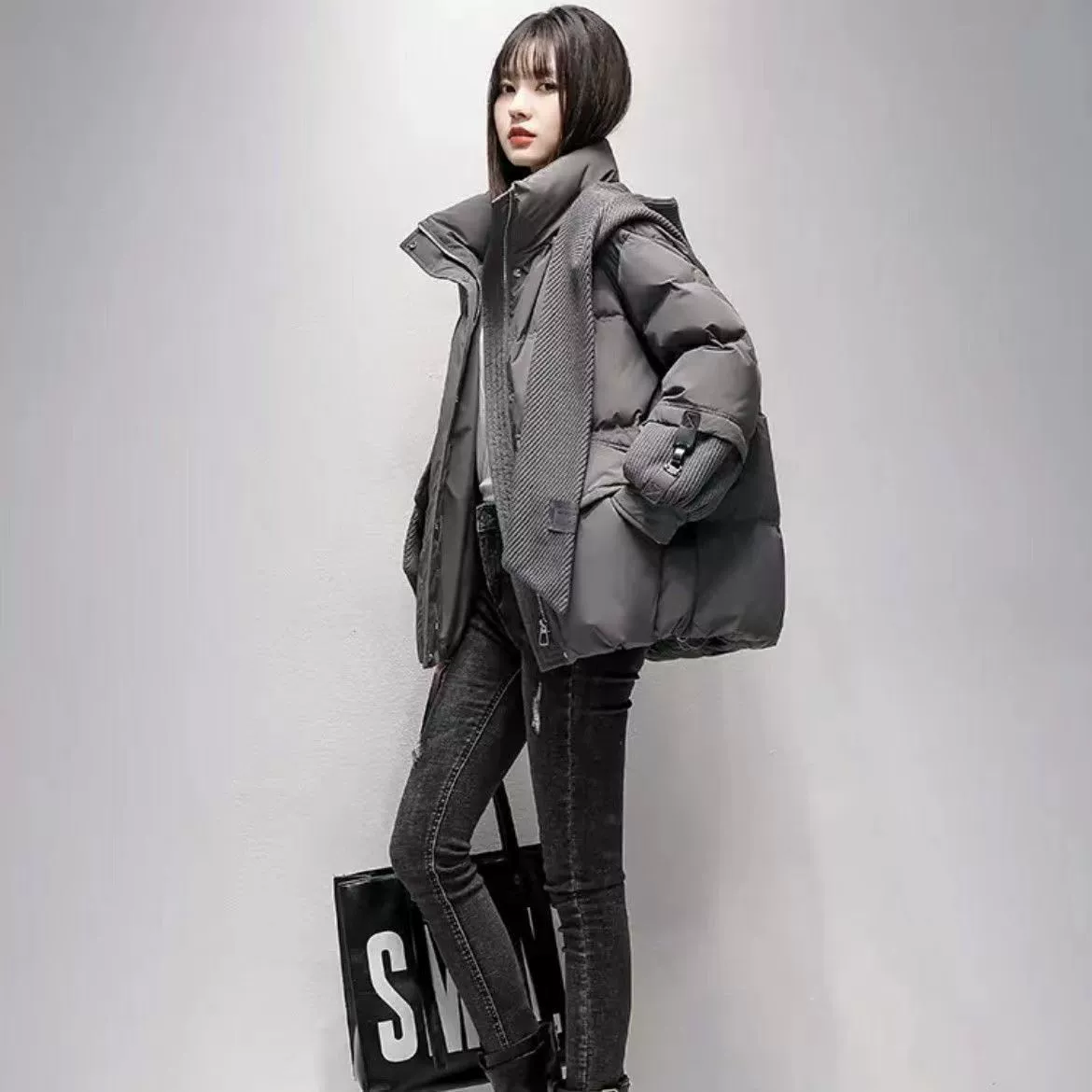 Любой winter down jacket, design short hoody for elementary school students with down, for teenagers, increased thickness