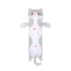 Gray and white long cat pillow 70cm