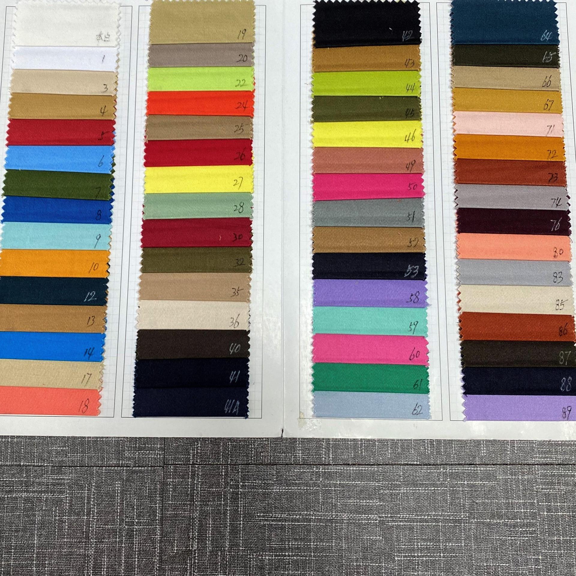 Fabricante de tela de algodón de color sólido pijama imitación de tela de lisel de alta calidad suave lavar tela de entrelazado