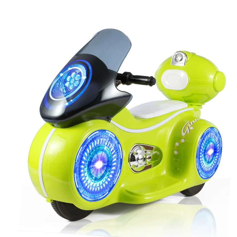 [(Cross-border trading), electric space children's motorcycle with seat, three-wheel lightweight music headlights, toy car]