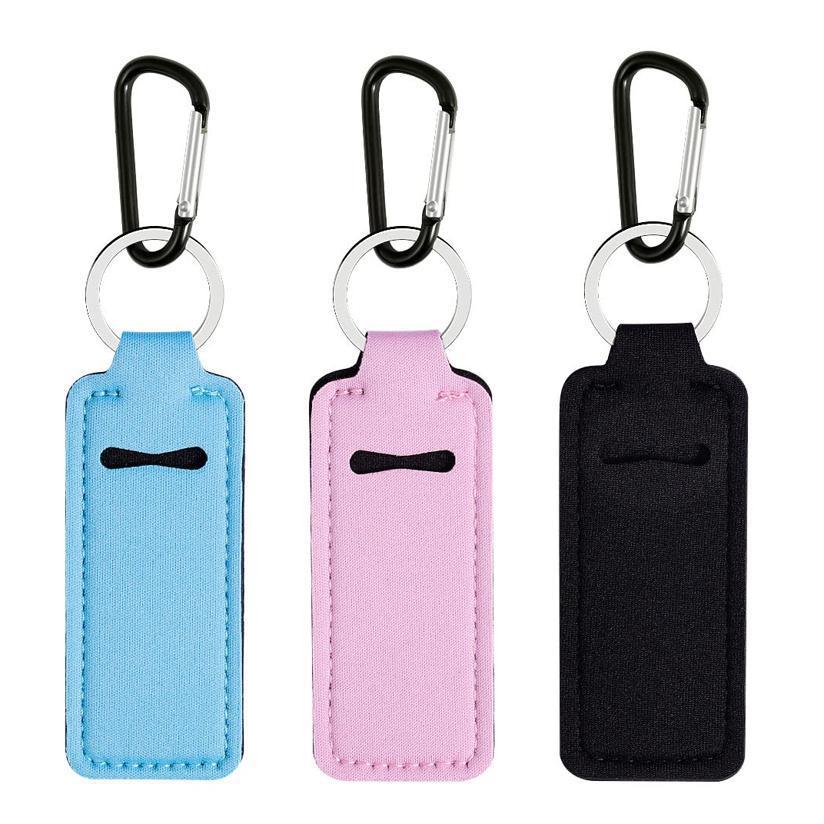 Lipstick pouch, lipstick storage bag, women's lipstick set (pink, blue, black), versatile.