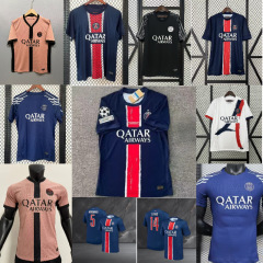 25パリサッカーユニフォーム ホーム3 アウェイ10 デンベレ 半袖 長袖 ファンバージョン 背番号入り 越境販売好調