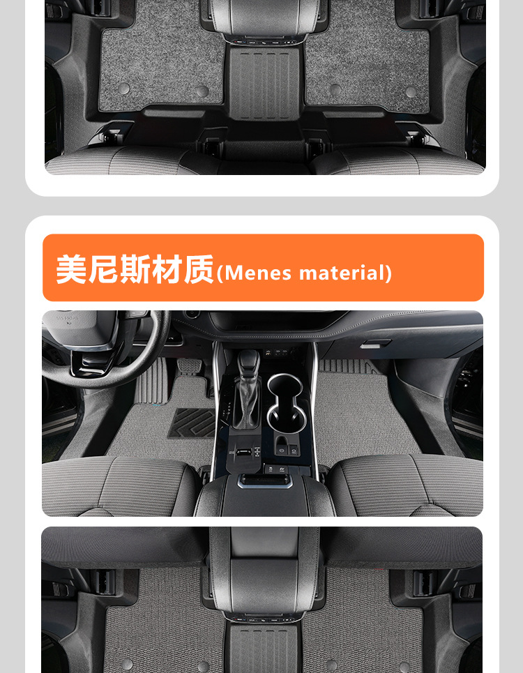 Suitable for Toyota Highlander seven-seater 09-26 models, full coverage modification accessories, decorative carpet, TPE car floor mats