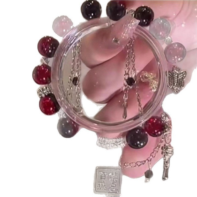 Chinese-Style Heaven Official Blessing Bracelet with No Taboos, Ethnic Style, All Wishes Come True, Retro Niche Style Bracelet
