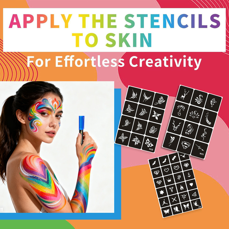 Cross-Border Hot Selling Tattoo Marker Pen Body Painting Temporary Tattoo Pen Free Tattoo Sketch Sticker Holiday Dress up Pen