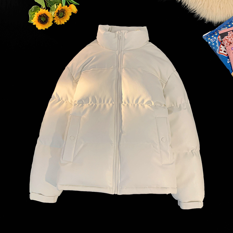 PU Leather Cotton-padded Clothes For Men And Women, Bread Clothes, Cotton-padded Jackets For Couples, Warm Hong Kong Style Cotton-padded Clothes_voghion.com