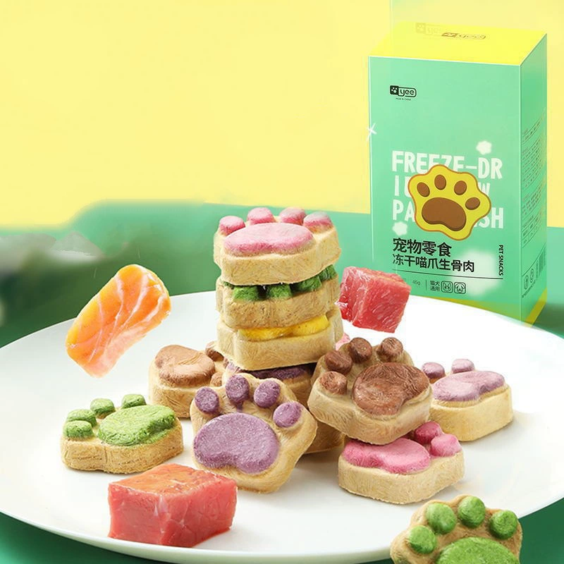 Yee большие лиофилизированные кошачьи закуски сырые кости мясной торт Лунный торт Кошачий коготь торт молярное питание жир собака кошка закуски