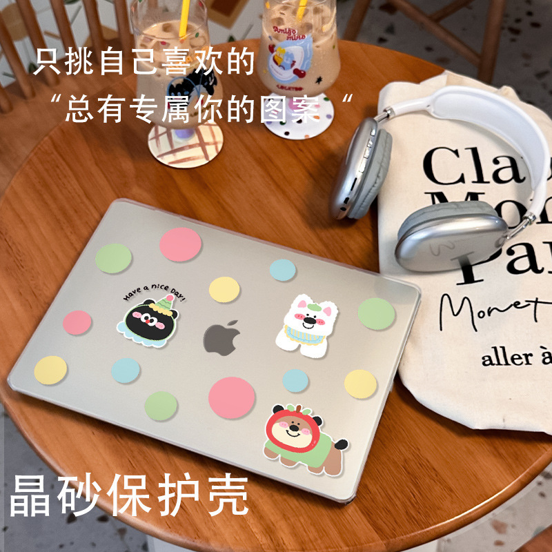 Matte Dopamine Laptop Case Transparent MacBook Air Case Mac