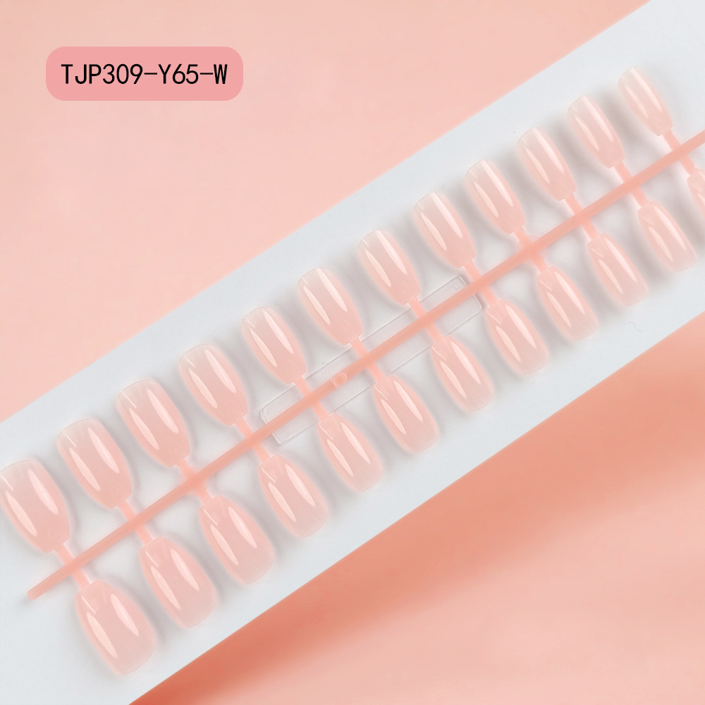 Parche de uñas postizas trapezoidales de ballet largo sin aceite